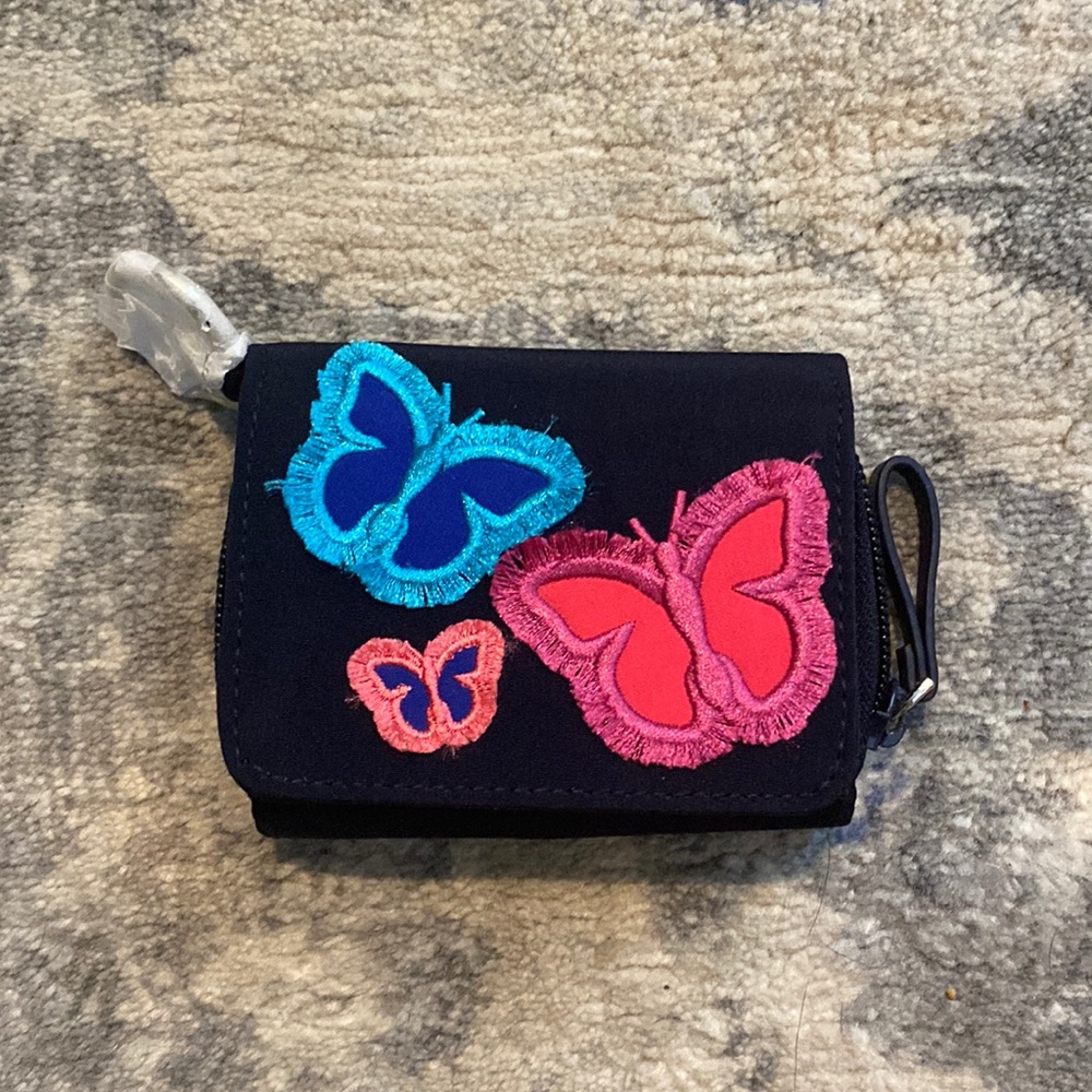 Brand New Vera Bradley butterfly wallet/key holder!